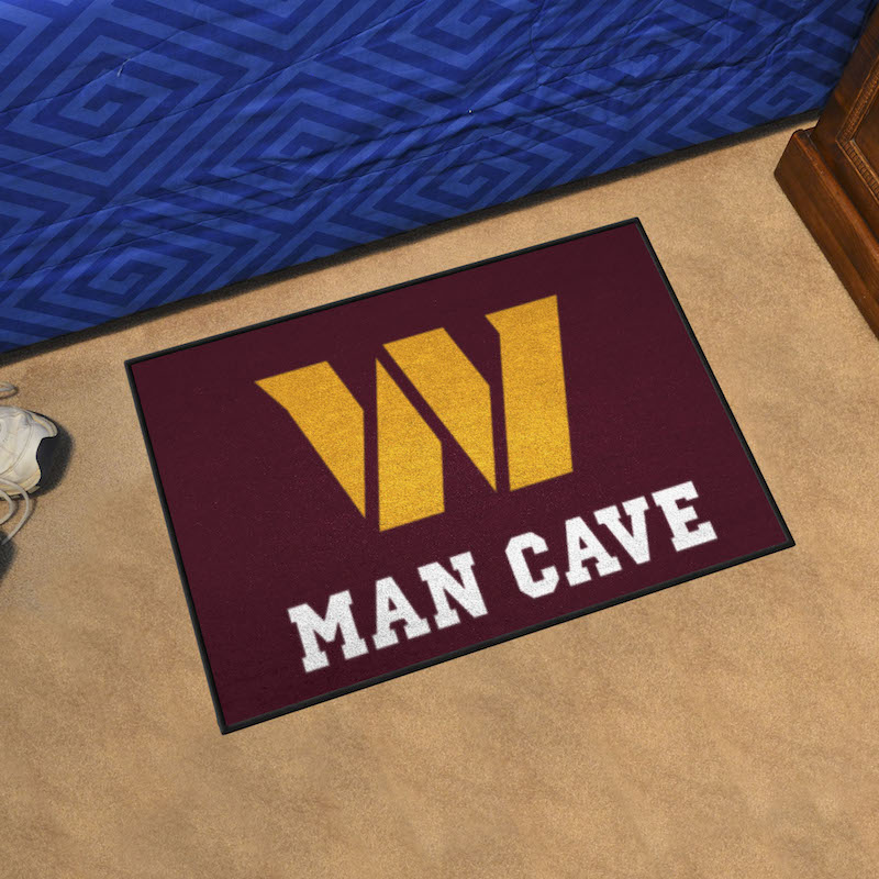 Washington Commanders MAN CAVE 20 x 30 STARTER Floor Mat