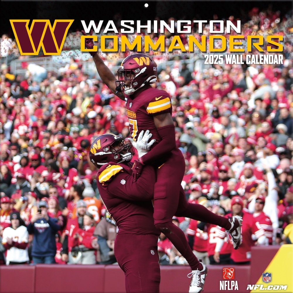 Washington Commanders 2025 NFL Team Wall Calendar