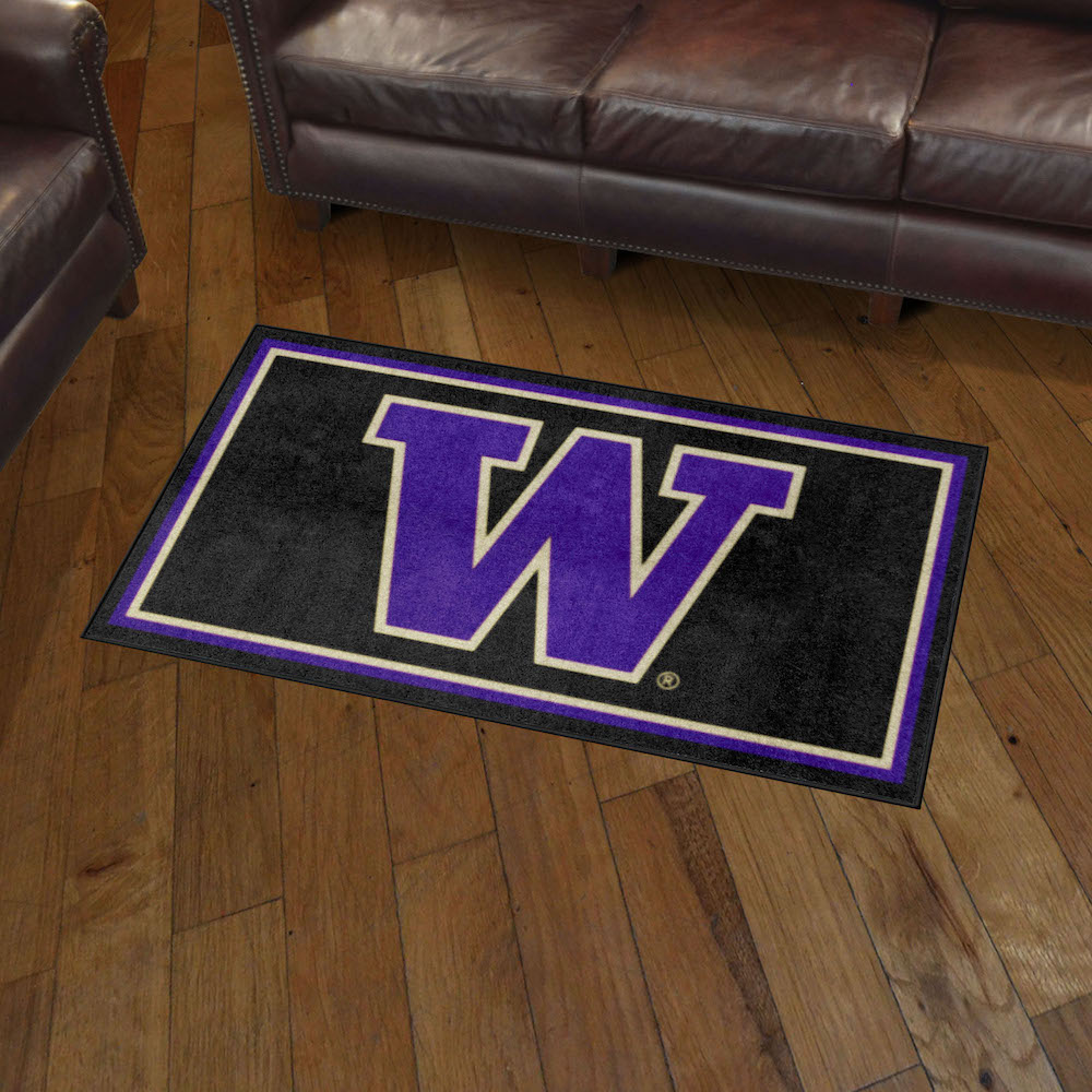 Washington Huskies 3x5 Area Rug - 2nd Logo