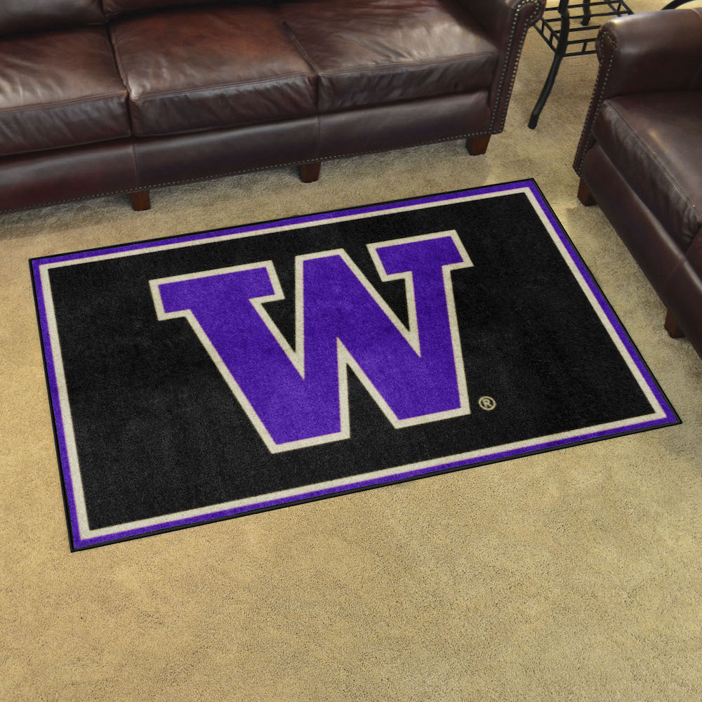 Washington Huskies 4x6 Area Rug - 2nd Logo