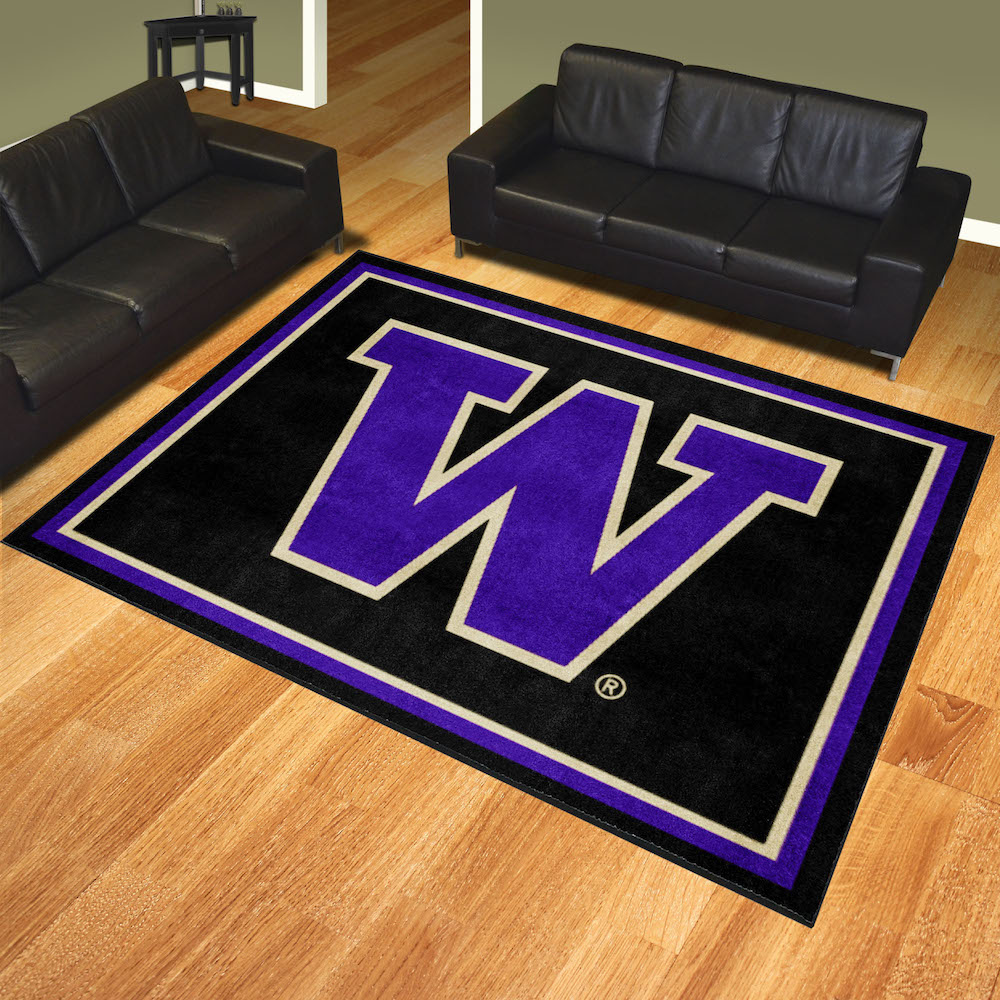 Washington Huskies Ultra Plush 8x10 Area Rug - 2nd Logo