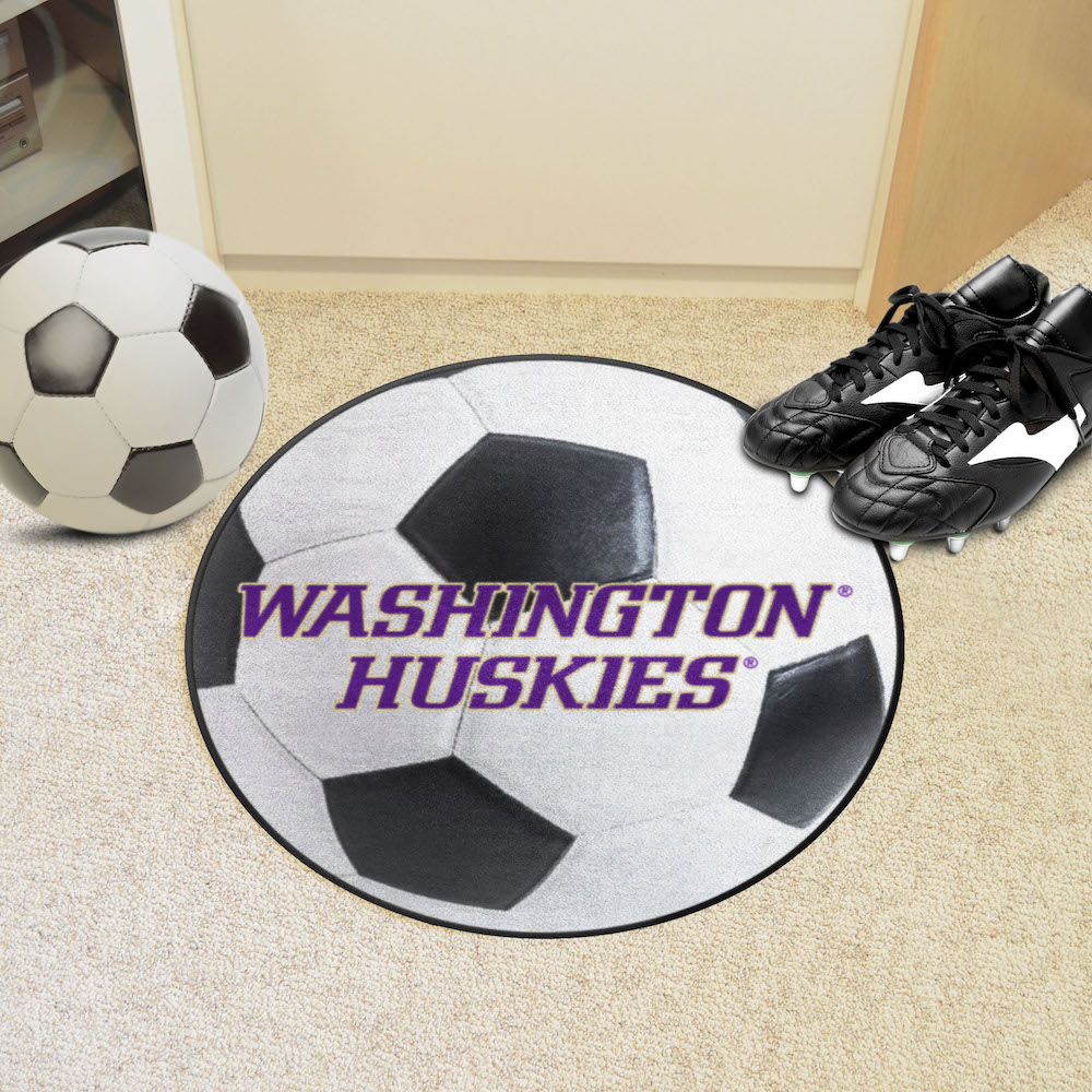 Washington Huskies SOCCER BALL Mat - 2nd Logo