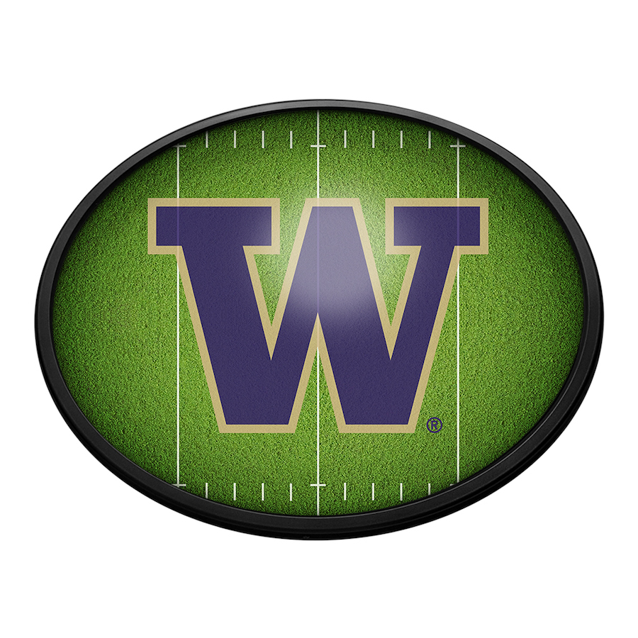 Washington Huskies ON THE 50 Slimline LED Wall Sign ~ OVAL