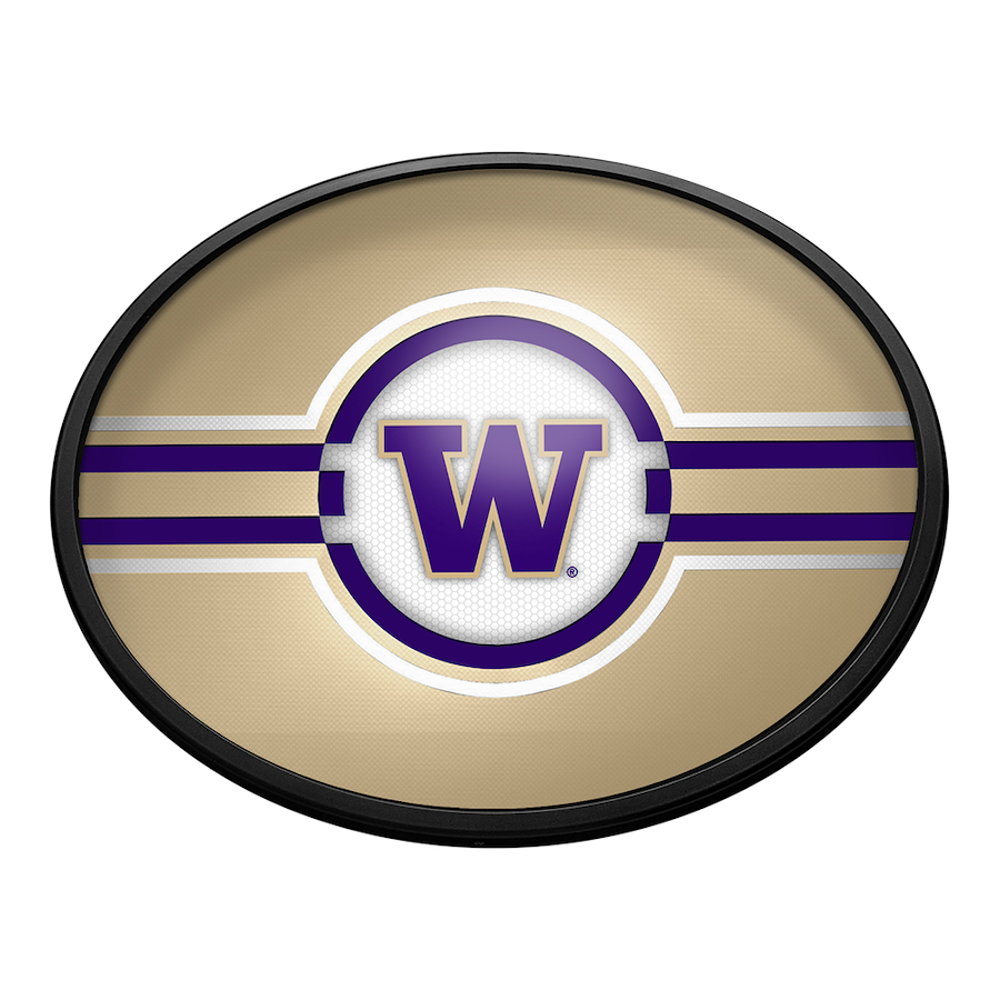 Washington Huskies Slimline LED Wall Sign ~ OVAL