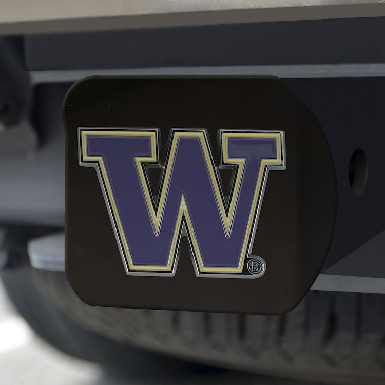 Washington Huskies Black and Color Trailer Hitch Cover