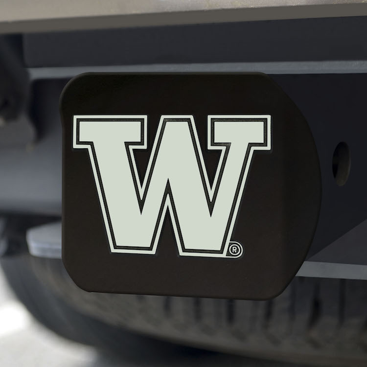 Washington Huskies BLACK Trailer Hitch Cover