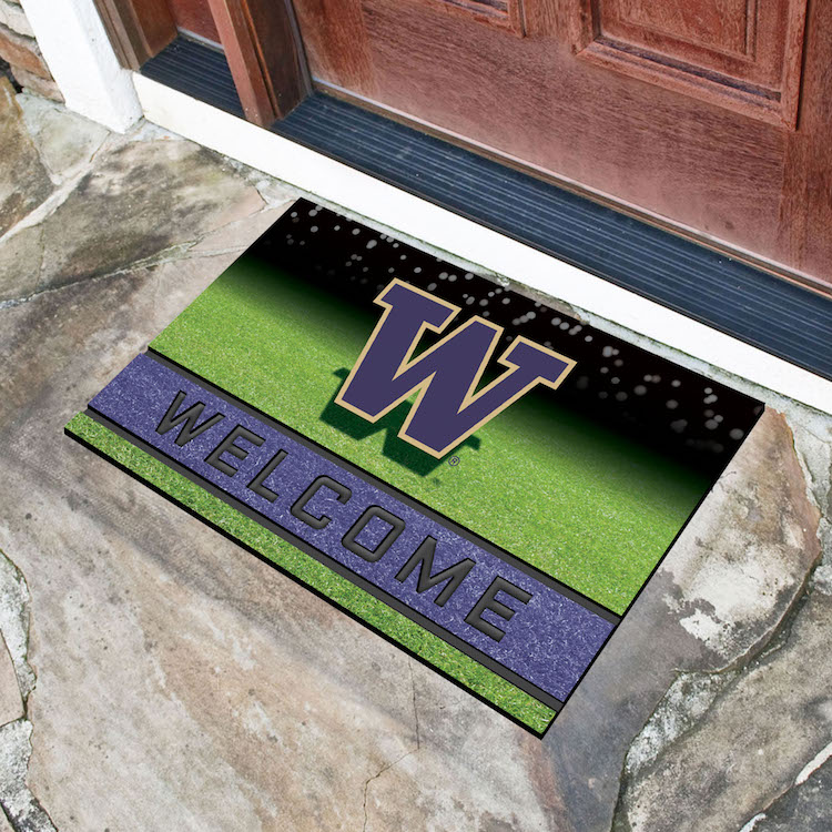 Washington Huskies Recycled Crumb Rubber Door Mat