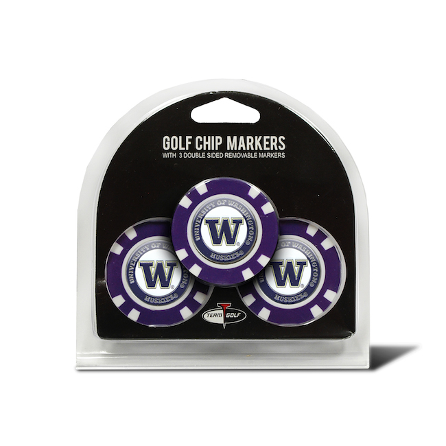 Washington Huskies 3 Pack Golf Chips