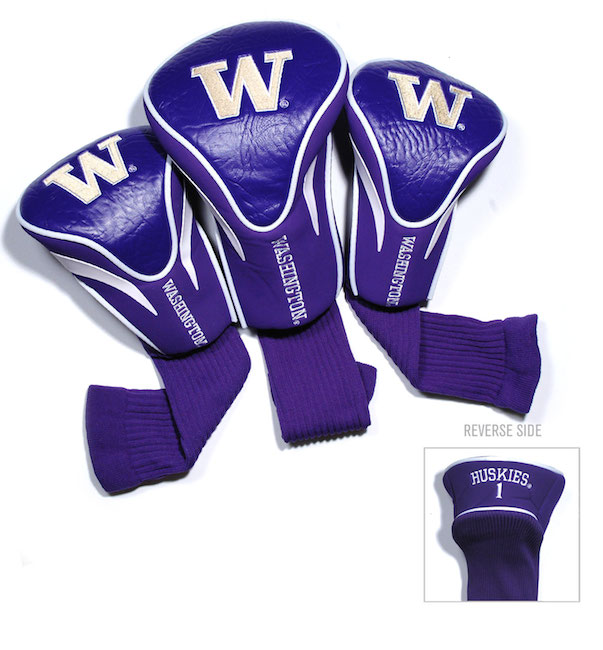 Washington Huskies 3 Pack Contour Headcovers