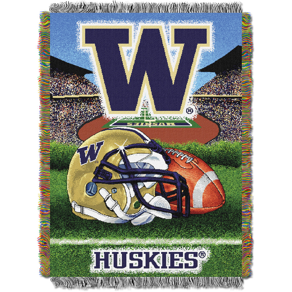 Washington Huskies Home Field Advantage Series Tapestry Blanket 48 x 60