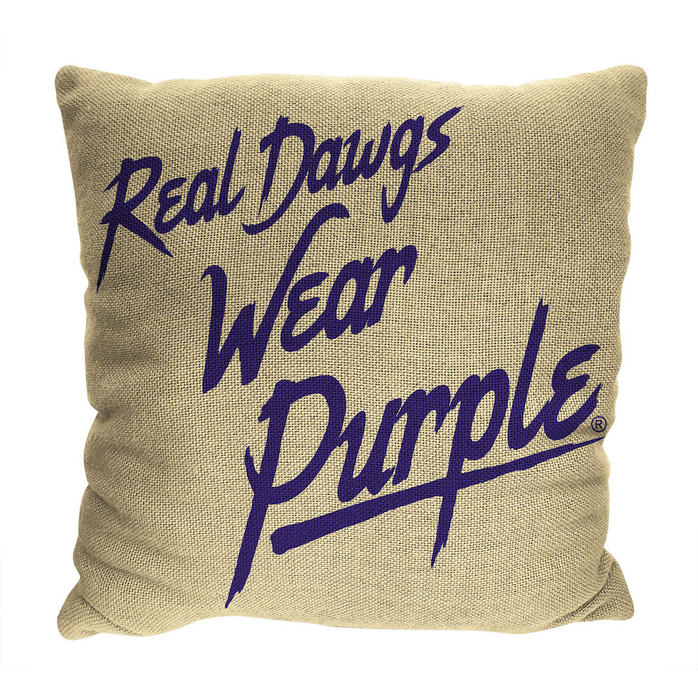 Washington Huskies Double Sided INVERT Woven Pillow