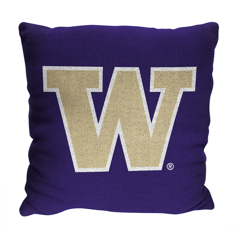 Washington Huskies Double Sided INVERT Woven Pillow