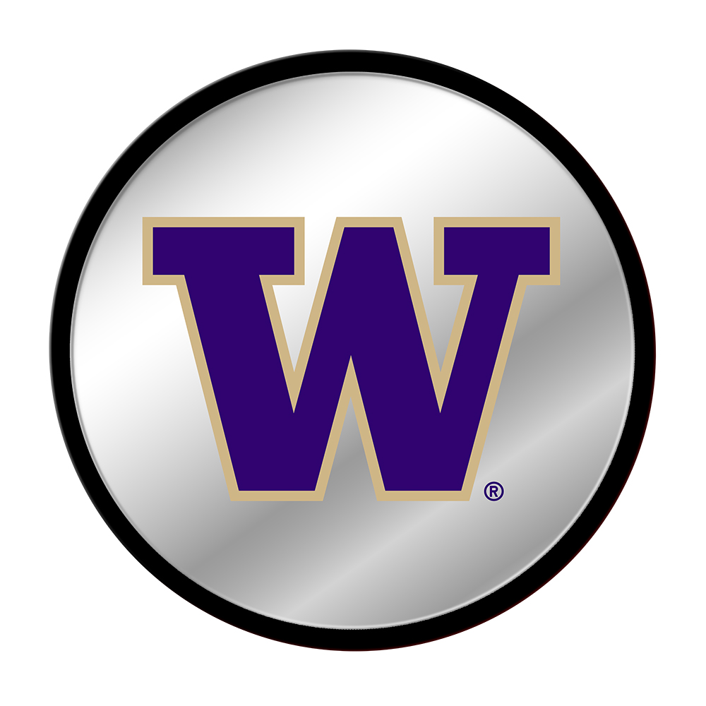 Washington Huskies Modern Disc Mirrored Wall Sign