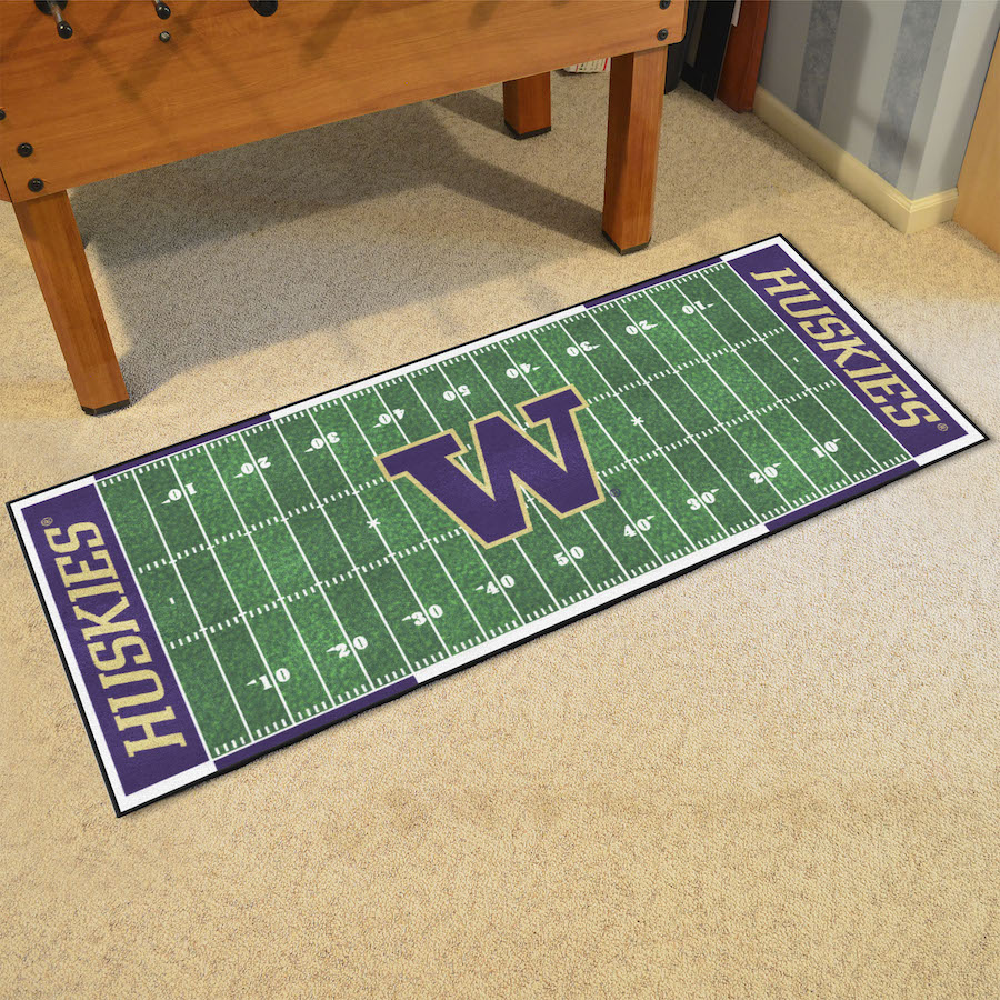 Washington Huskies 30 x 72 Football Field Carpet Runner