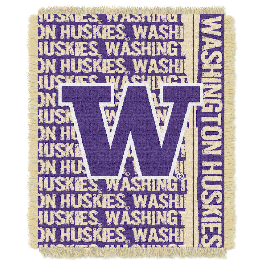 Washington Huskies Double Play Tapestry Blanket 48 x 60