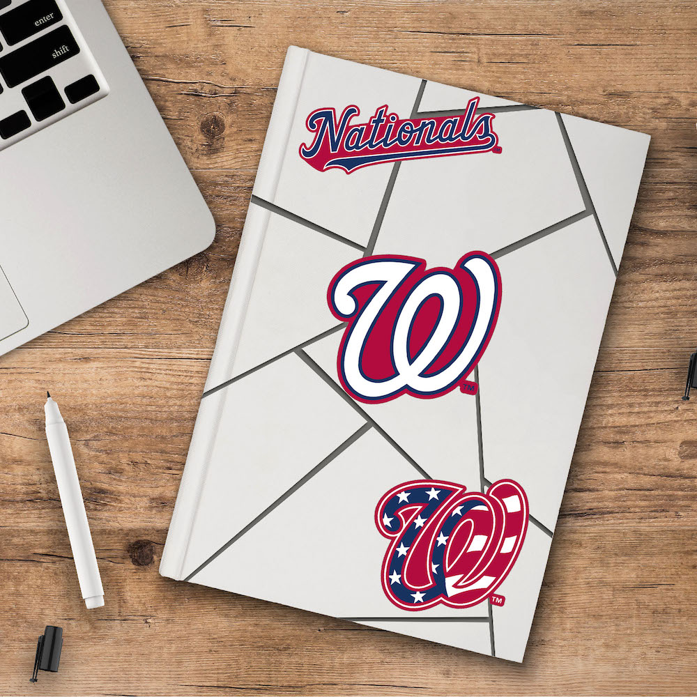 Washington Nationals Team Logo Decal 3 Pack