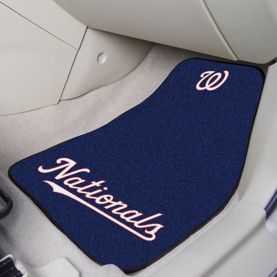 Washington Nationals ALT LOGO Car Floor Mats 18 x 27 Carpeted-Pair