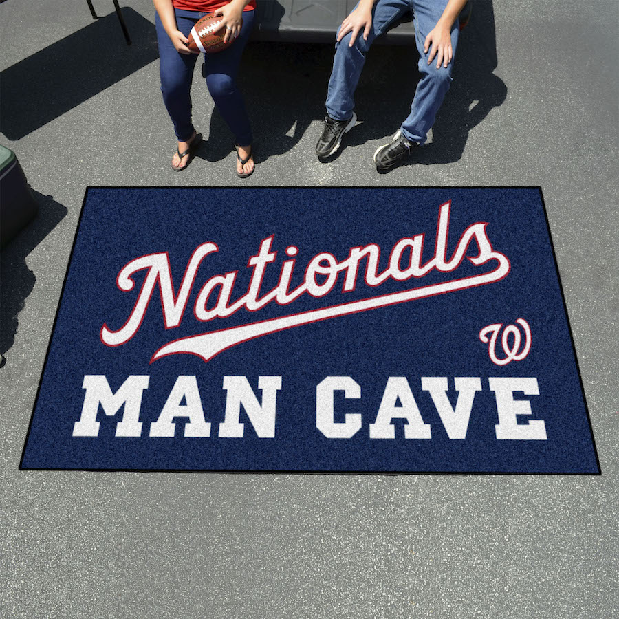 Washington Nationals ALT LOGO UTILI-MAT 60 x 96 MAN CAVE Rug