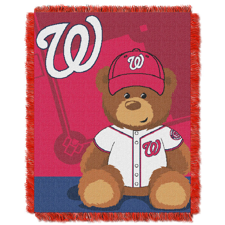 Washington Nationals Woven Baby Blanket 36 x 48