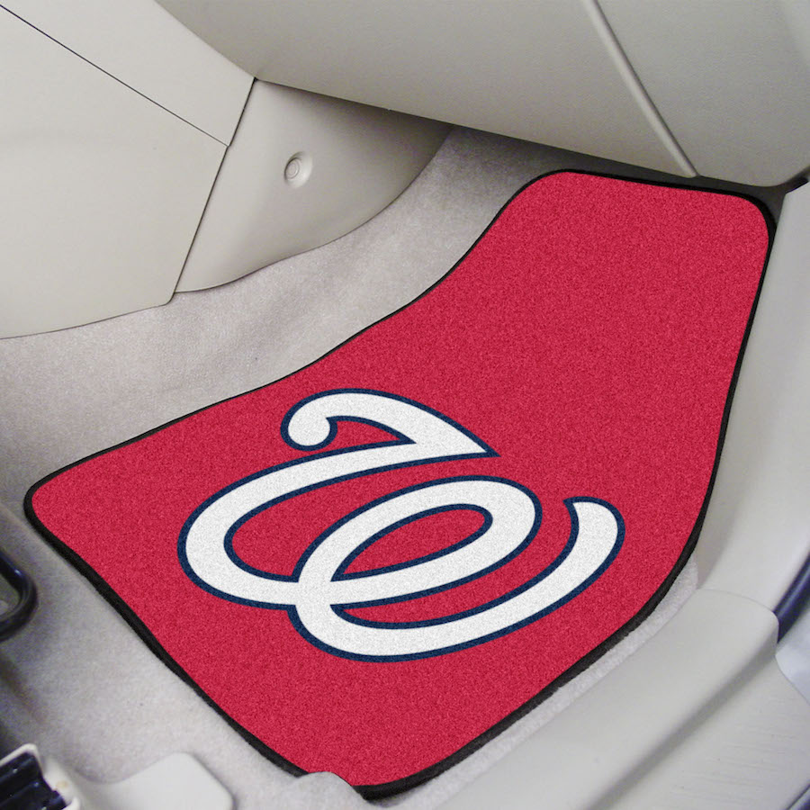 Washington Nationals Car Floor Mats 18 x 27 Carpeted-Pair