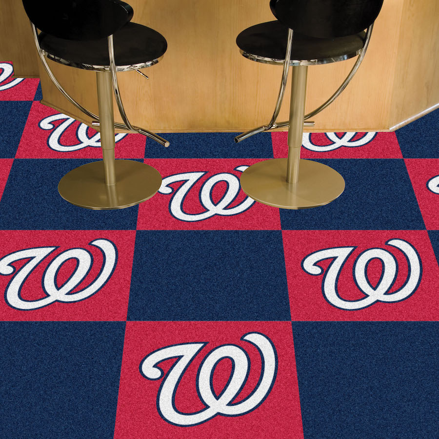 Washington Nationals Carpet Tiles 18x18 in.