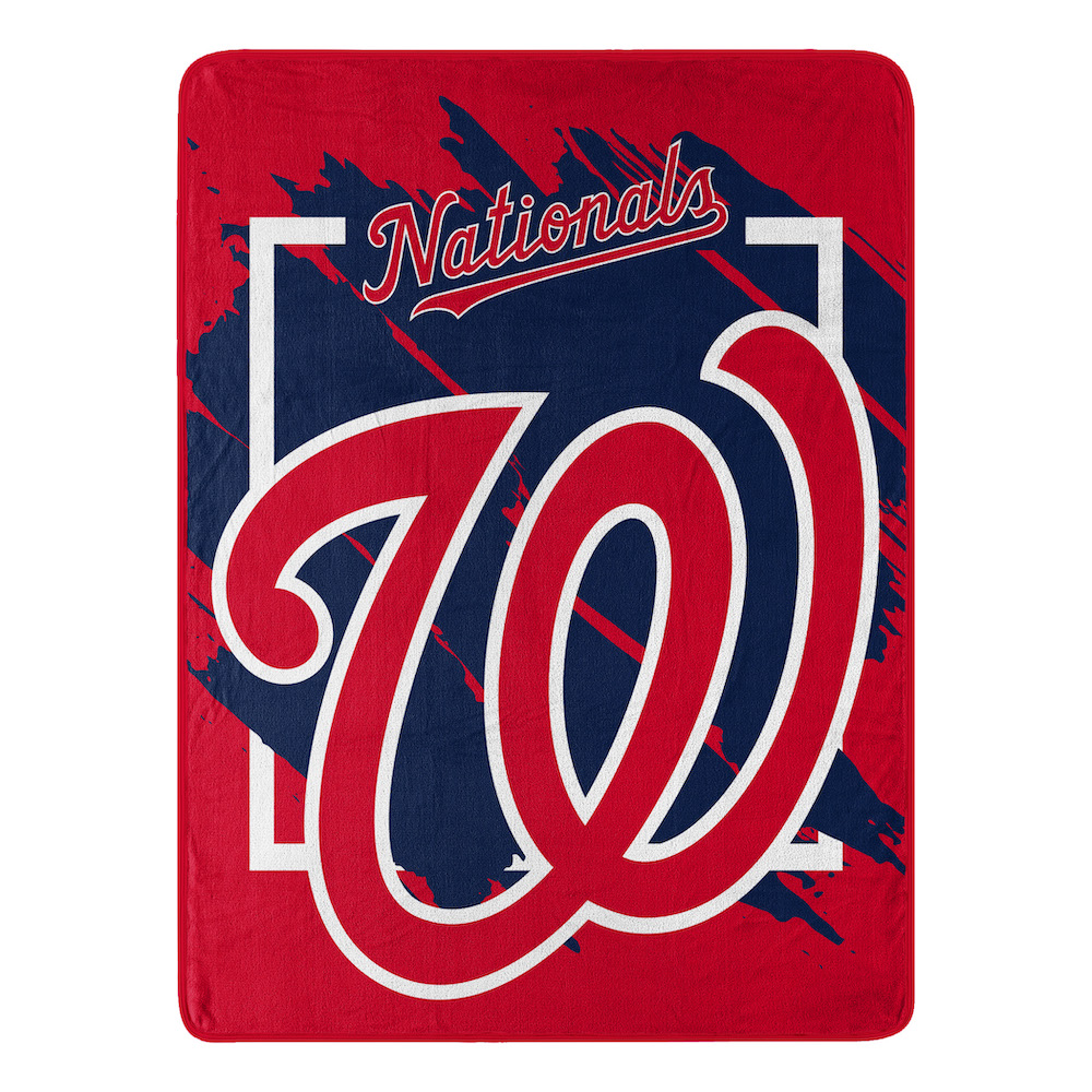 Washington Nationals Micro Raschel 50 x 60 Team Blanket