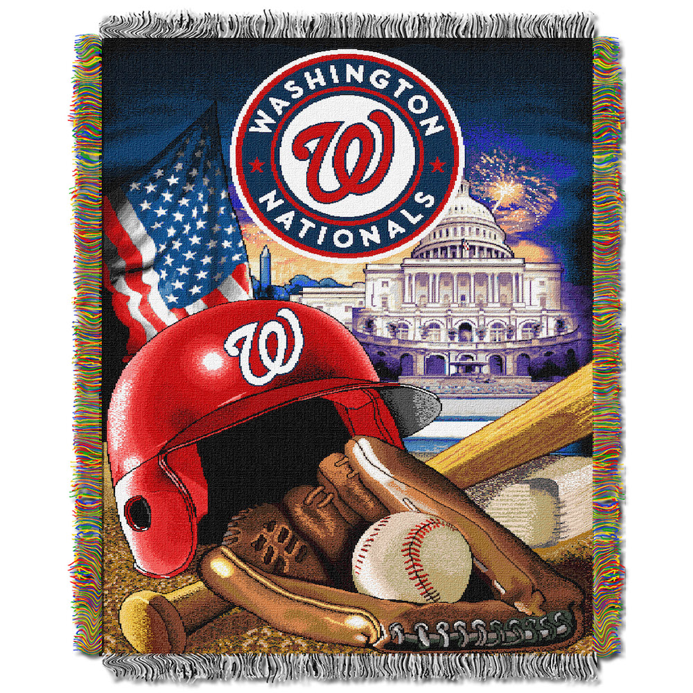 Washington Nationals Home Field Advantage Series Tapestry Blanket 48 x 60