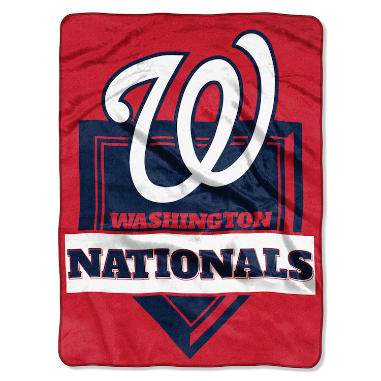 Washington Nationals Large Plush Fleece HOME PLATE 60 x 80 Blanket