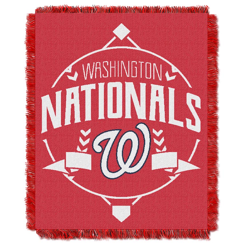 Washington Nationals MLB Double Play Tapestry Blanket 48 x 60