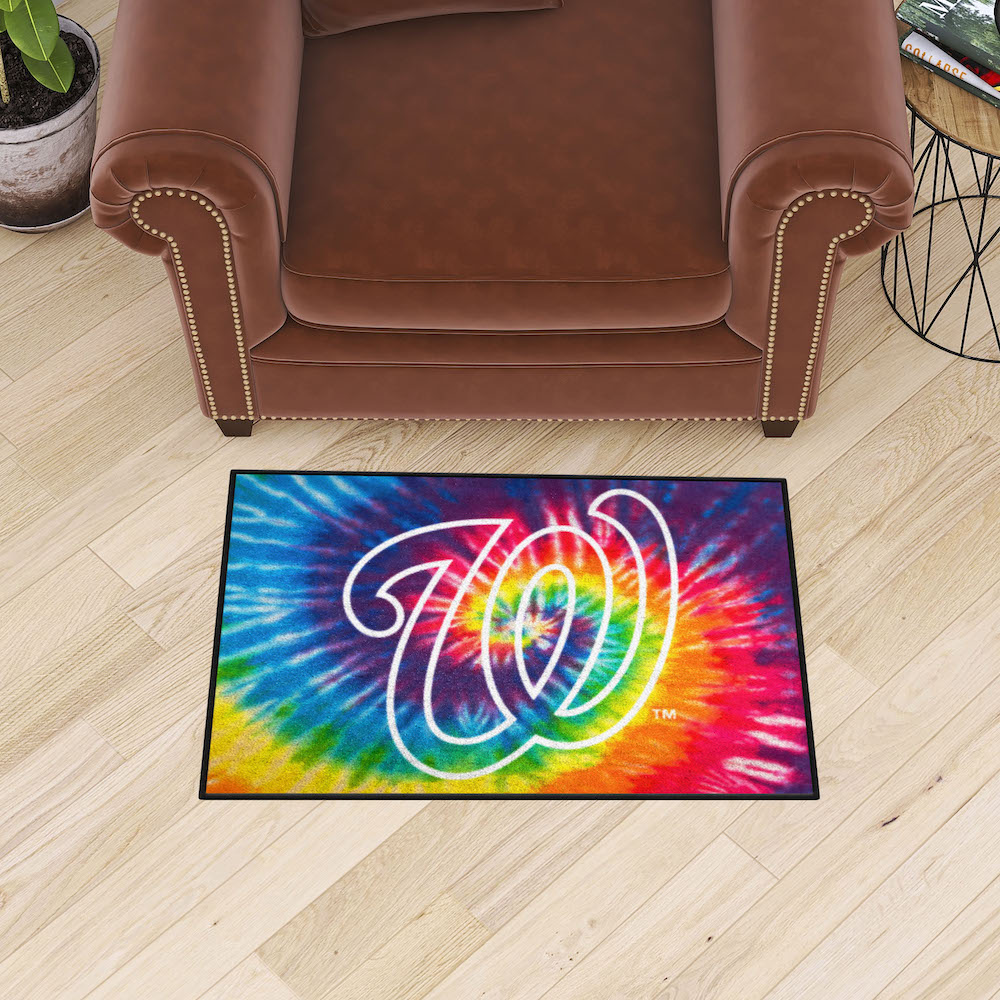 Washington Nationals TIE-DIE 20 x 30 Starter Floor Mat