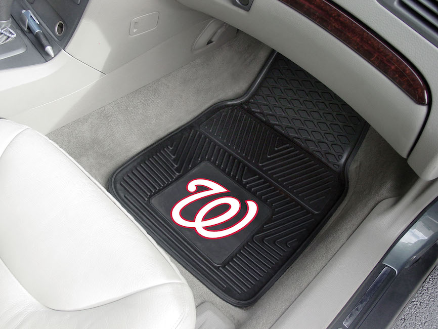 Washington Nationals Car Floor Mats 18 x 27 Heavy Duty Vinyl Pair