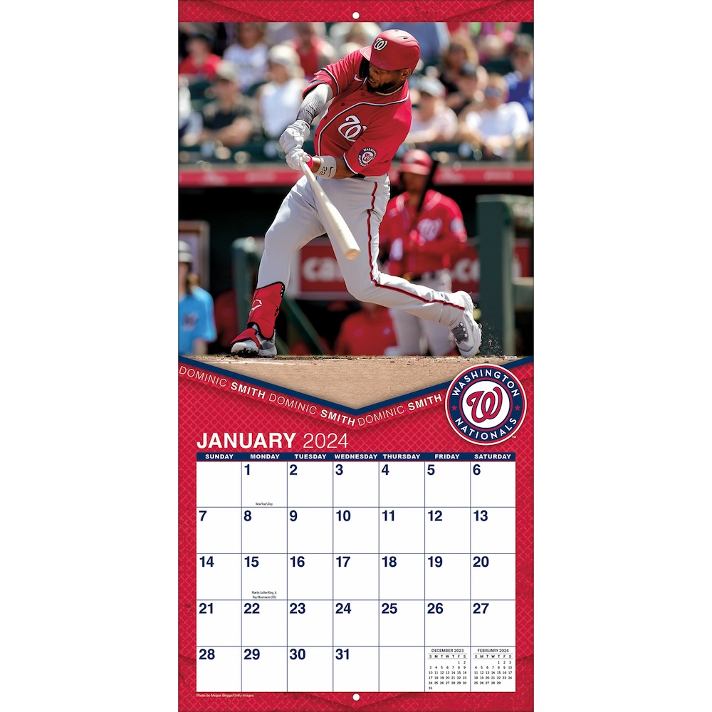 Washington Nationals 2025 MLB Team Wall Calendar