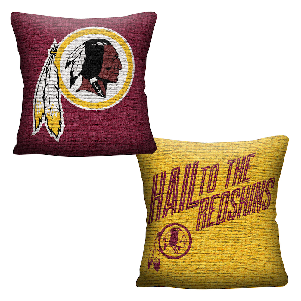 Washington Redskins Double Sided INVERT Woven Pillow