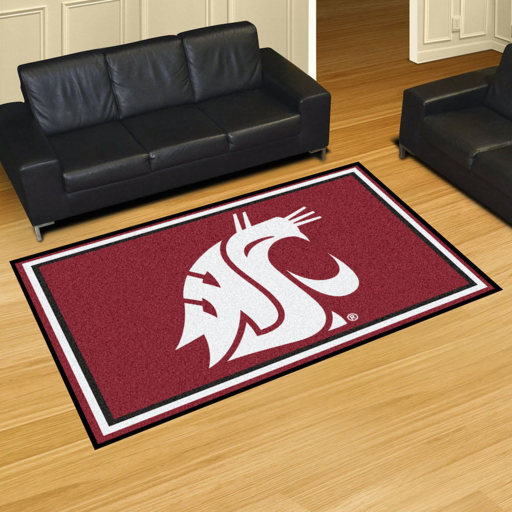 Washington State Cougars 5x8 Area Rug