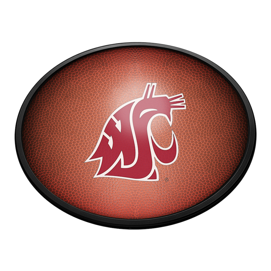 Washington State Cougars PIGSKIN Slimline LED Wall Sign ~ OVAL