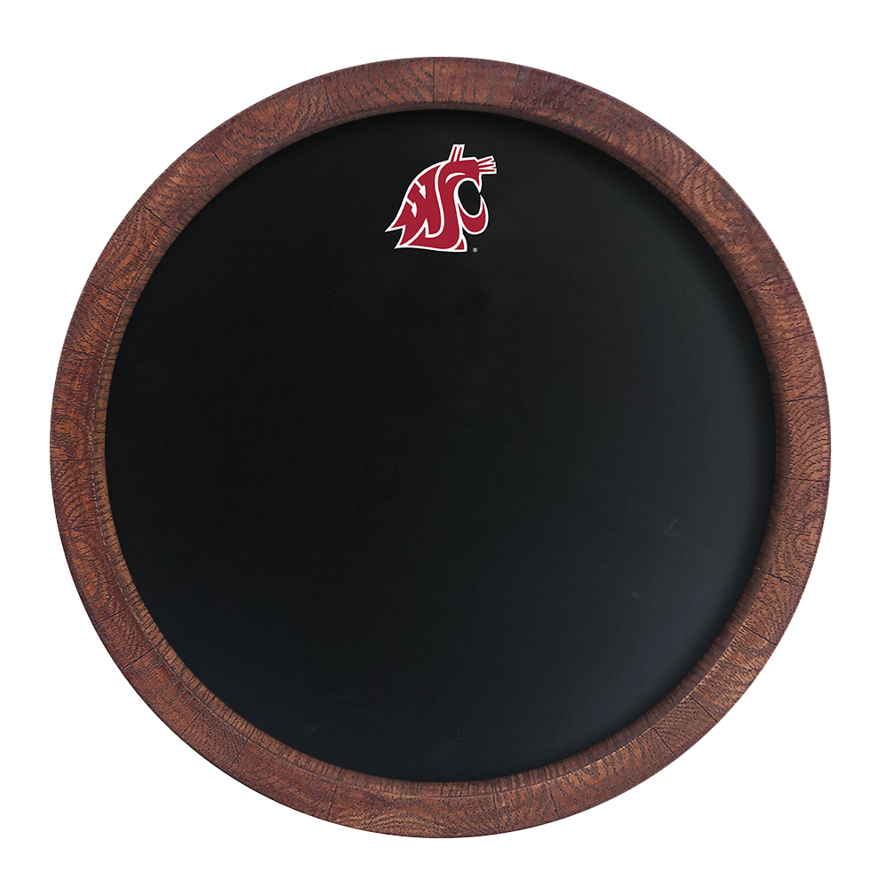 Washington State Cougars Chalkboard FAUX Barrel Top Sign