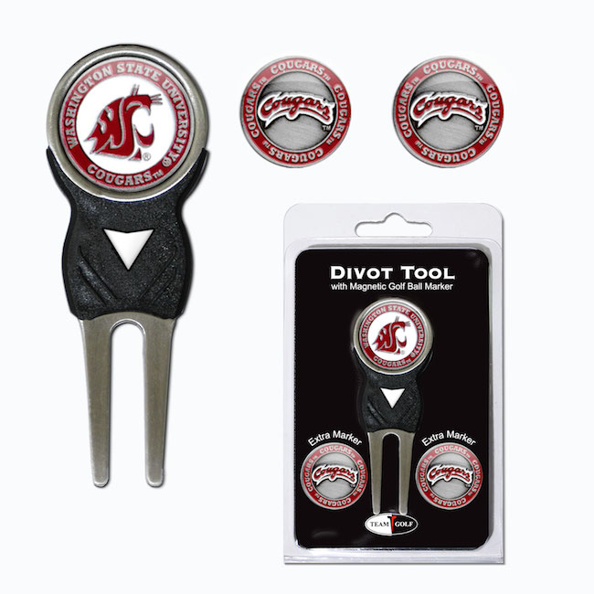 Washington State Cougars 3 Marker Signature Divot Tool Pack