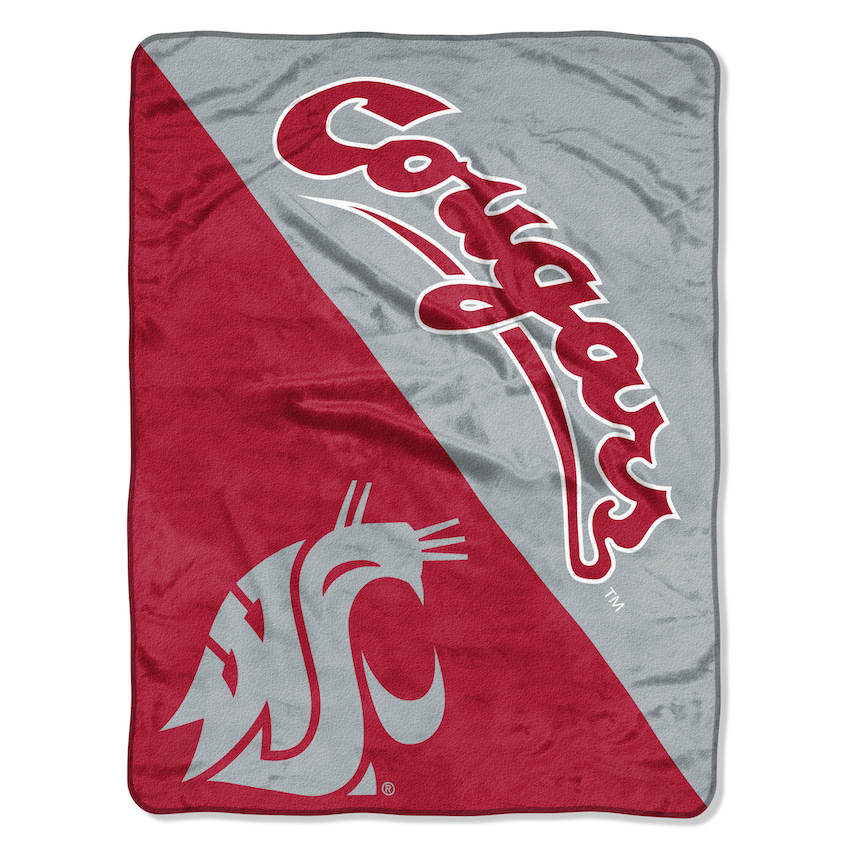 Washington State Cougars Micro Raschel 50 x 60 Team Blanket