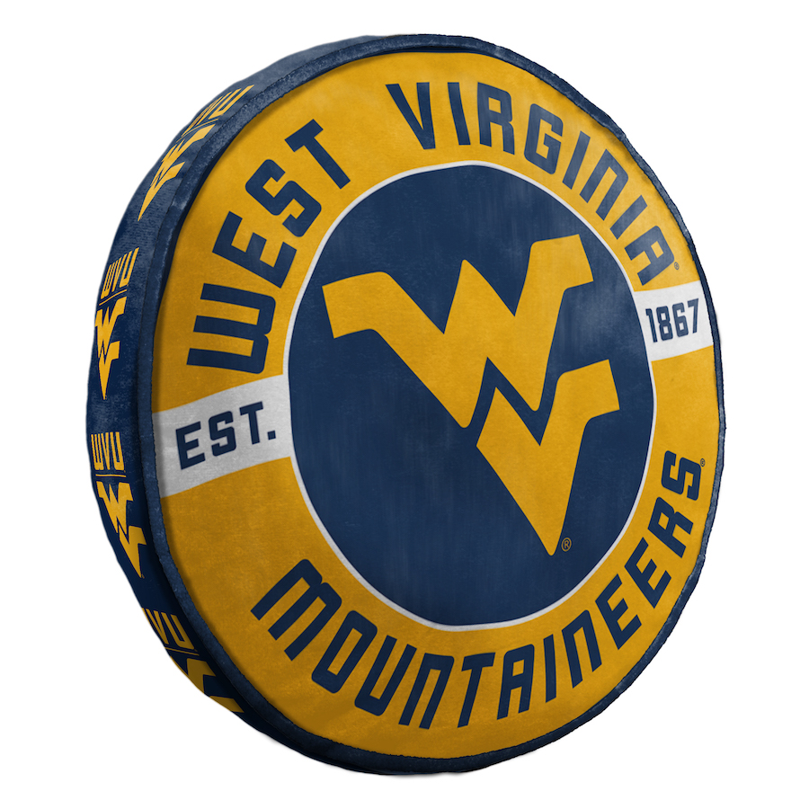 West Virginia Mountaineers Travel Cloud Pillow - 15 inch