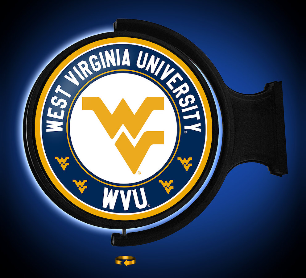 West Virginia Mountaineers LED Rotating Wall Sign ~ 3