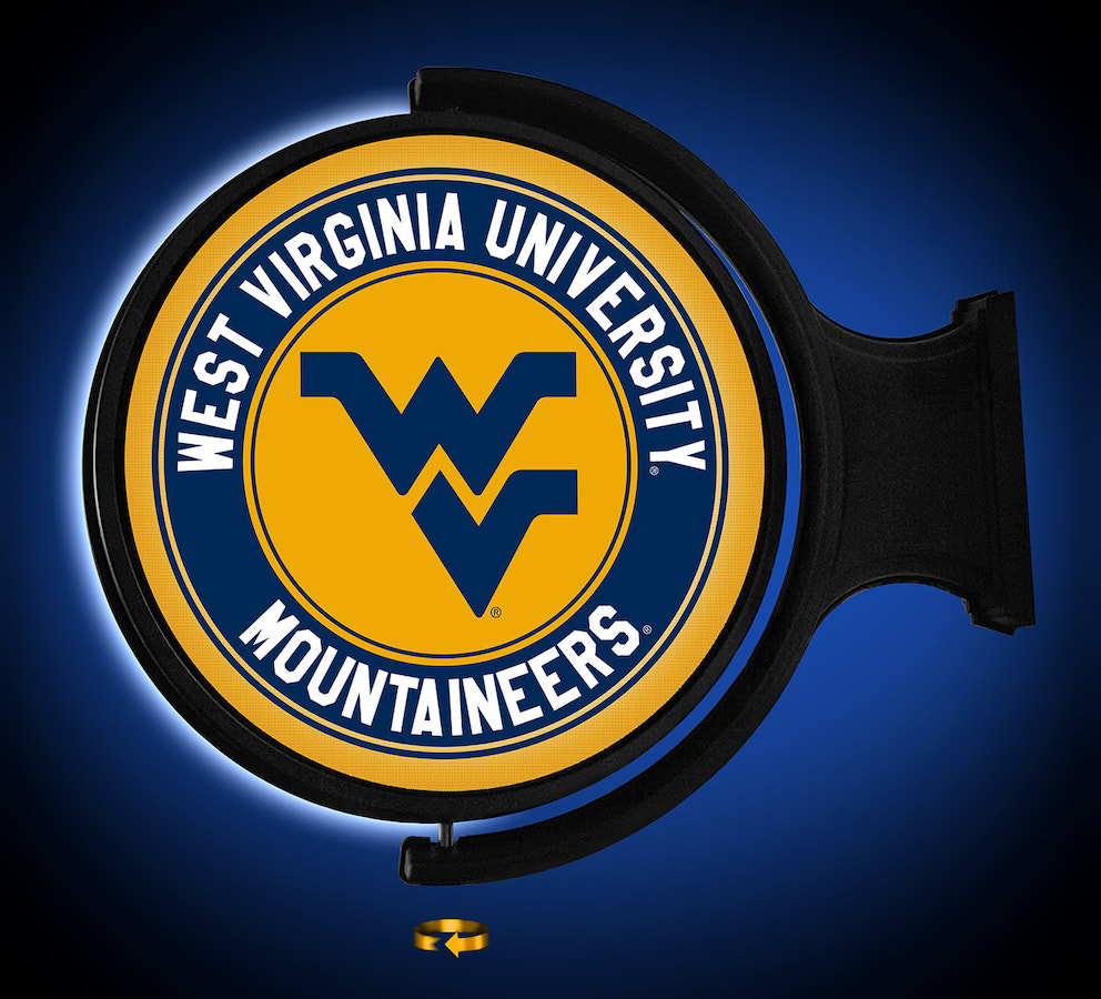 West Virginia Mountaineers LED Rotating Wall Sign ~ PL