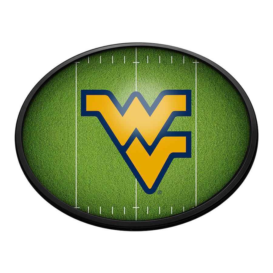 West Virginia Mountaineers ON THE 50 Slimline LED Wall Sign ~ OVAL