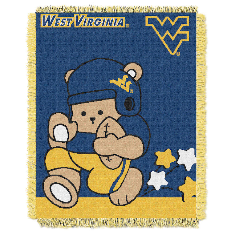 West Virginia Mountaineers Woven Baby Blanket 36 x 48