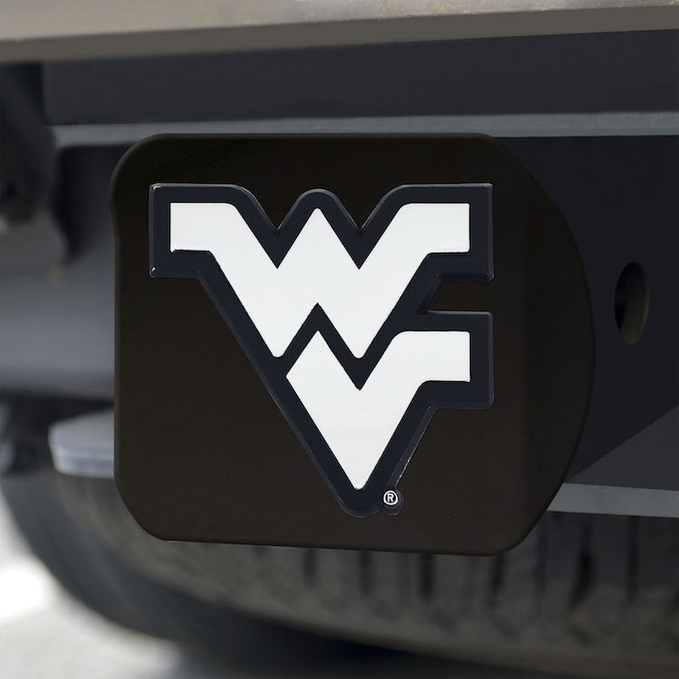 West Virginia Mountaineers BLACK Trailer Hitch Cover