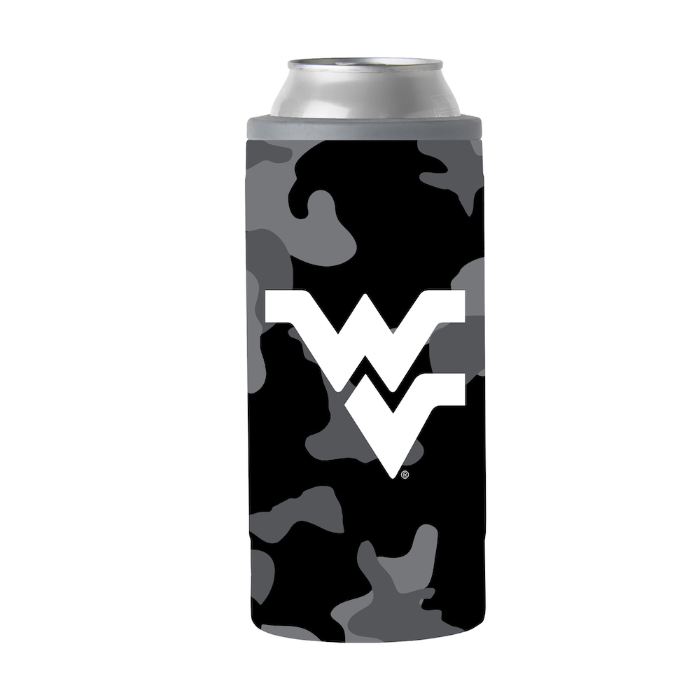 West Virginia Mountaineers Camo Swagger 12 oz. Slim Can Coolie