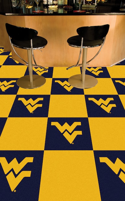 West Virginia Mountaineers Carpet Tiles 18x18 in.
