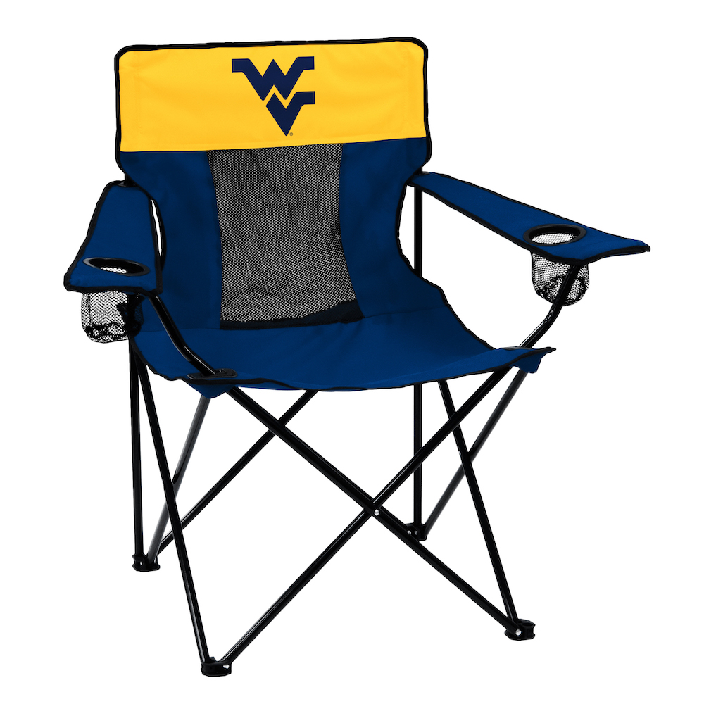 West Virginia Mountaineers ELITE logo folding camp style chair