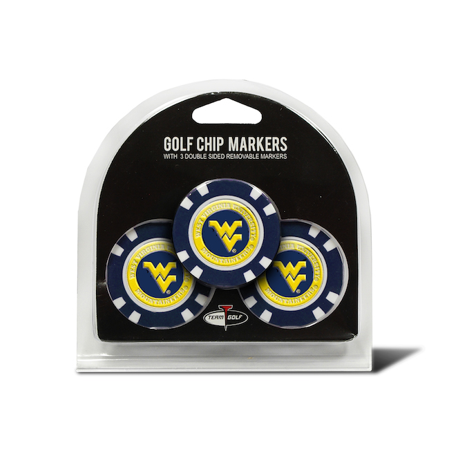 West Virginia Mountaineers 3 Pack Golf Chips