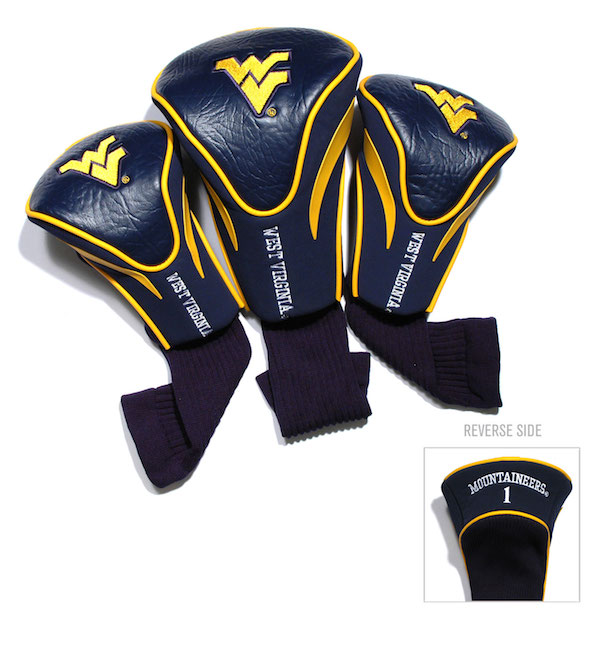 West Virginia Mountaineers 3 Pack Contour Headcovers