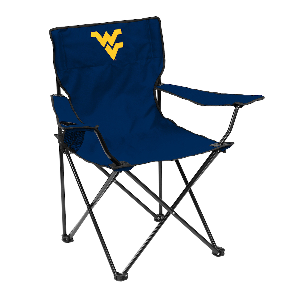West Virginia Mountaineers QUAD style logo folding camp chair